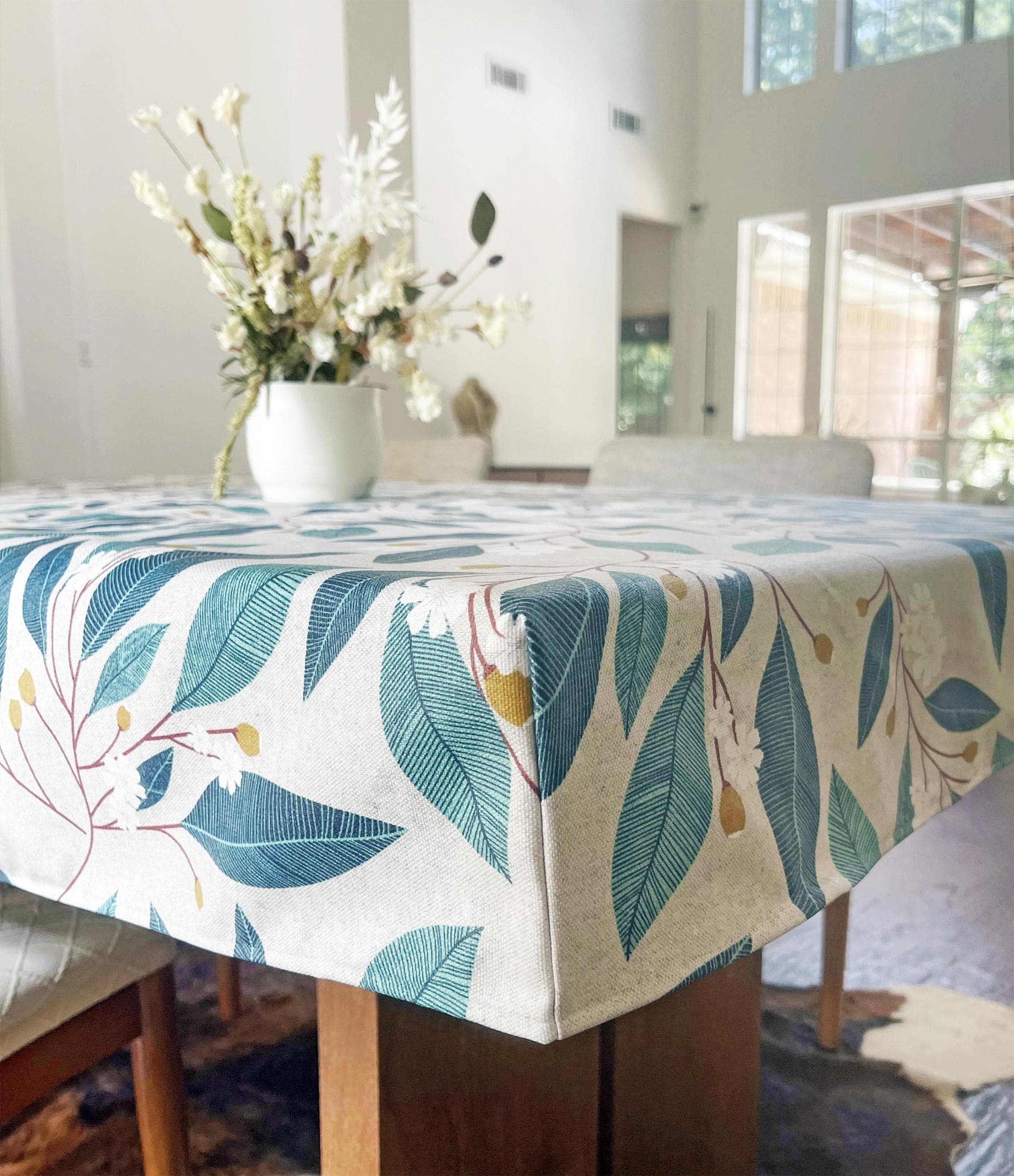 Vtg FRENCH TABLECLOTH 90s Vent Du Sud Provence