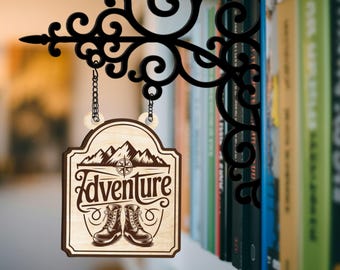 Book Lovers Gift, Personalized Book Tavern Signs, Custom Library Genre Signs, Book Genre Dividers, Bookshelf Decor, Book Room Decor