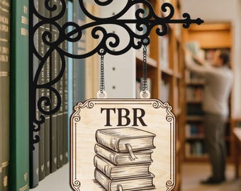 Personalized Book Tavern Sign, Customized Bookshelf Decor, Book Lover Gift, Library Genre Sign, Wooden Bookshelf Sign, Book Lover Decor