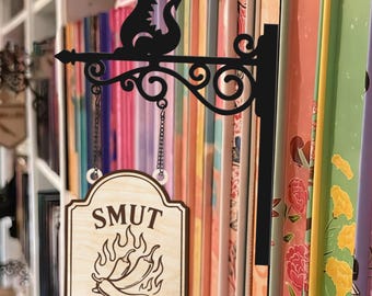 Personalized Book Tavern Shelf Sign, Customized Bookshelf Genre Decor, Book Lover Gift, Cozy Library Room Sign