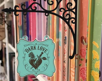 Personalized Bookshelf Tavern Sign, Customized Wood/Acrylic Book Genre Library Decor, Book Lover Gift, Book Room Sign, Vintage Library Sign