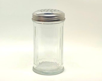 Vintage Diner Sized Sugar, Spice or Cheese Shaker Ribbed