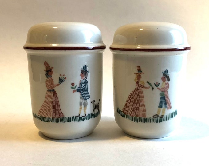 Villeroy and Boch American Sampler Salt and Pepper Shakers Etsy