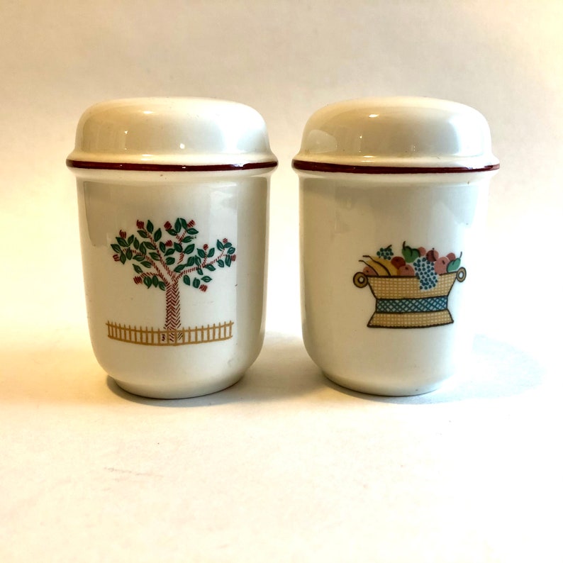 Villeroy and Boch American Sampler Salt and Pepper Shakers Etsy