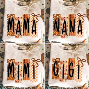 Bundle floral automne maman coquette, Cottage core automne PNG, conception de chemise maman rétro, esthétique automne Boho, fichier de sublimation pour Thanksgiving