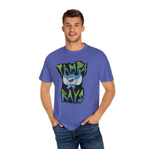 Tampa Bay Rays T-Shirt: 90s Shark Design, Unisex Fan Gear