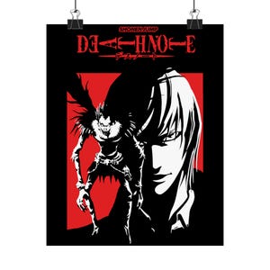 Death Note Matte Vertical Posters - Aesthetic Room Decor for Anime Fans, Gift for Otaku, Unique Wall Art, Manga Collection