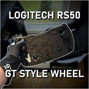 Logitech RS50 GT-ratt 310 mm - GT-stil simulatorratt för racing | Uppgradering till 3D-utskrift