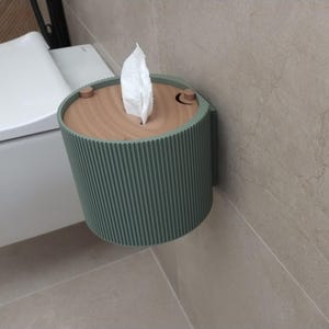 Toilet Paper Holder Wall Mounted Paper Dispenser Japandi Bathroom Accessories Modern Design Minimalist Bathroom