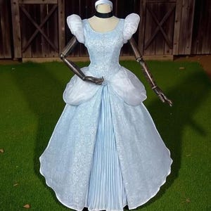 Cinderella Ball Gown Blue Cosplay | Deluxe Live-Action Princess Costume