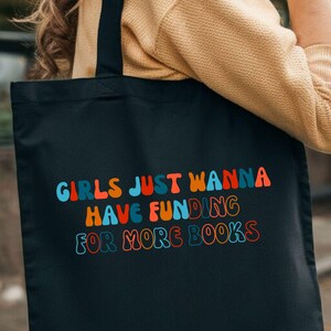 Library Canvas Tote Bag: Book Lover Gift