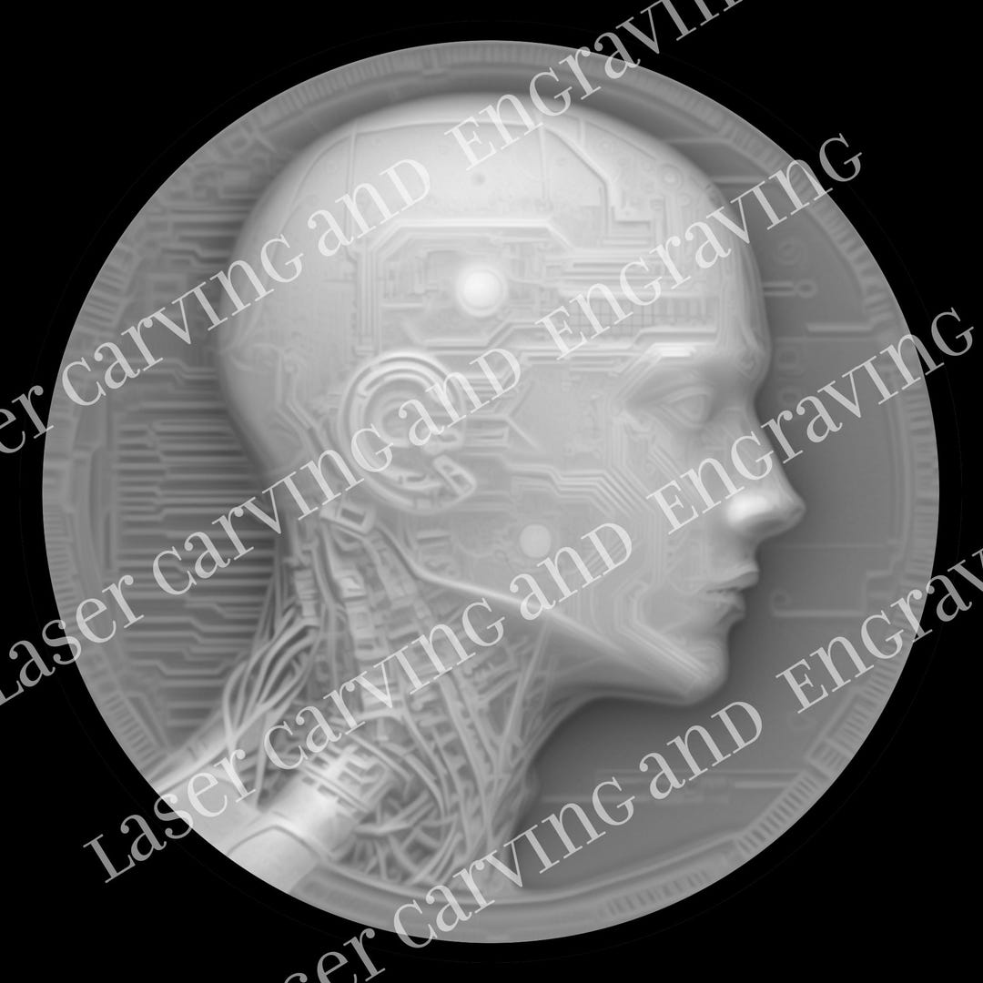 Cyborg Depth Map for Laser - Etsy