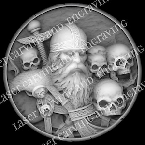 Carte de profondeur Viking pour pièce en laiton