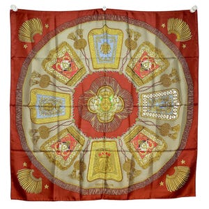 Vintage Hermès &quot;Poste et Cavalerie&quot; Silk Scarf – Joachim Metz Design | French Equestrian Luxury | 100% Silk Twill Carré