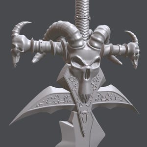Frostmourne Sword STL – World of Warcraft Lich King 1:1 Scale – 3D Print Model for Cosplay