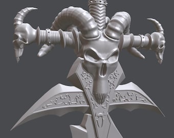 Frostmourne Sword STL – Lich King, World of Warcraft-cosplay (3D-afdrukmodel)