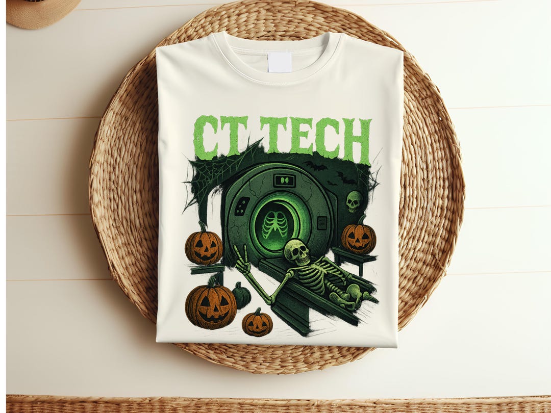 CT Tech Halloween Shirt, CT Technologist Tee, Radiology Halloween Shirt ...