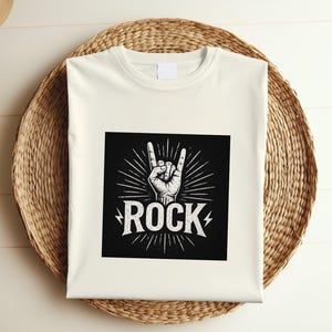 Rock Music T-Shirt, Retro Rock Tee, Guitar Band Shirt, Heavy Metal T-Shirt, Vintage Rock Gift, Music Lover Shirt, Concert Outfit m020