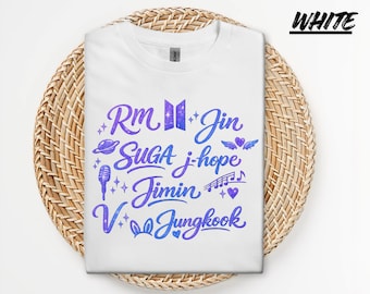 Kpop Shirt, Purple, Seven Voices Design