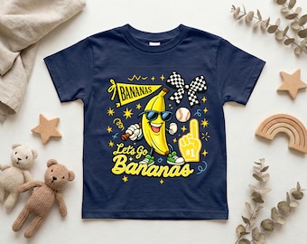 T-shirt banane pour enfant, chemise banane drôle, t-shirt avec fruits mignons, chemise pour tout-petit, tenue d'été pour enfants, cadeau pour enfants, t-shirt banane, dessin animé, retour à l'école