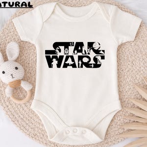 Star Wars Kids Shirt Bodysuit, Baby Yoda Graphic Tee, Cute Toddler Galaxy Shirt, Space Movie Inspired Kids Outfit Gift image 10