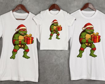 Ninja Turtle Holiday T-Shirt, Hoodie, Festive Cartoon Artwork m670