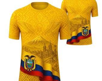 Ecuador Shirt, Ecuador Flagge T-Shirt, Andenkondor Fußball Trikot, Ecuadorian Geschenk Männer