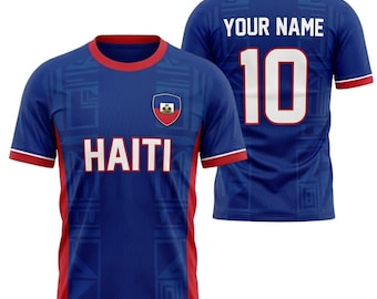 Maglia da calcio di Haiti per i tifosi, maglia da calcio personalizzata, nome e numero personalizzati