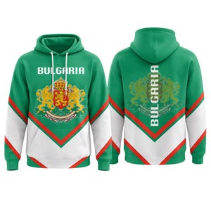 Sweat à capuche drapeau bulgare, sweat-shirt 3D bulgare, cadeau fierté des Balkans hommes femmes
