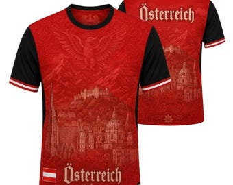 Österreich Shirt, Österreichische Flagge T-Shirt, Österreich Adler Alpen, Wien Reise Geschenk für Männer