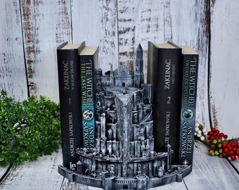 Fantasy White Castle Book Nook Insert | Medieval Bookshelf Diorama | Gifts for Book Lovers