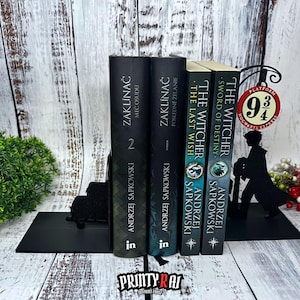 Fantasy Zauberer Buchstützen, Magischer Buch Halter für Regale, Dunkler Zauberer Lese Dekor Geschenk