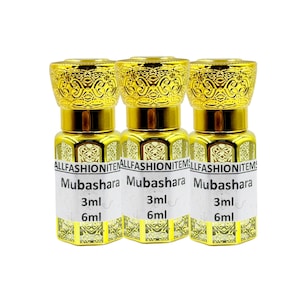 Natural Mubashara Attar Oil: Rich, Earthy Alcohol-Free Perfume 3ml 6ml