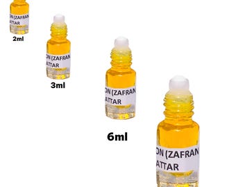 Natural Saffron Oil Attar: Alcohol-Free Perfume