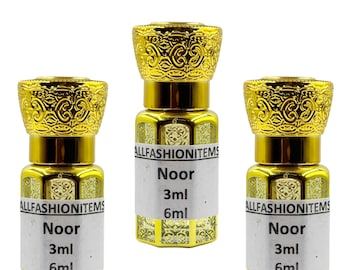 Noor Parfümöl: Natürliches Alkoholfreies Attar - Frisch & Spirituell 3ml 6ml