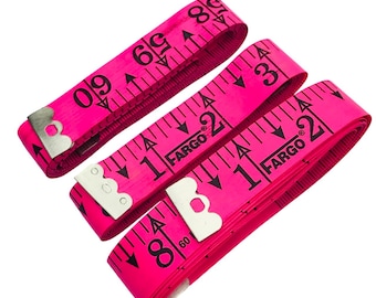 6 metri a nastro flessibili di colore rosa – 60 pollici / 150 cm