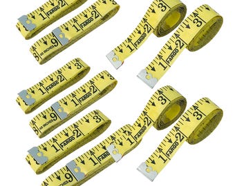 10 Nastro di misurazione flessibile di colore giallo – 60 pollici / 150 cm