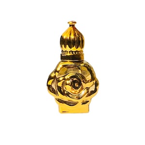 Chameli Jasmine Attar Oil: Alcohol-Free Perfume, Flower Design Bottle (12ml)