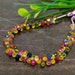 Natural Multi Sapphire 5-6.5mm Faceted Drops Briolette Beads / Approx 95 pieces on 8 Inch long strand / JBC-ET-150302