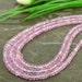 Natural Pink Sapphire 3-3.5mm Faceted Rondelle Gemstone Beads / Approx 280 pieces on 16 Inch long strand / JBC-ET-137318