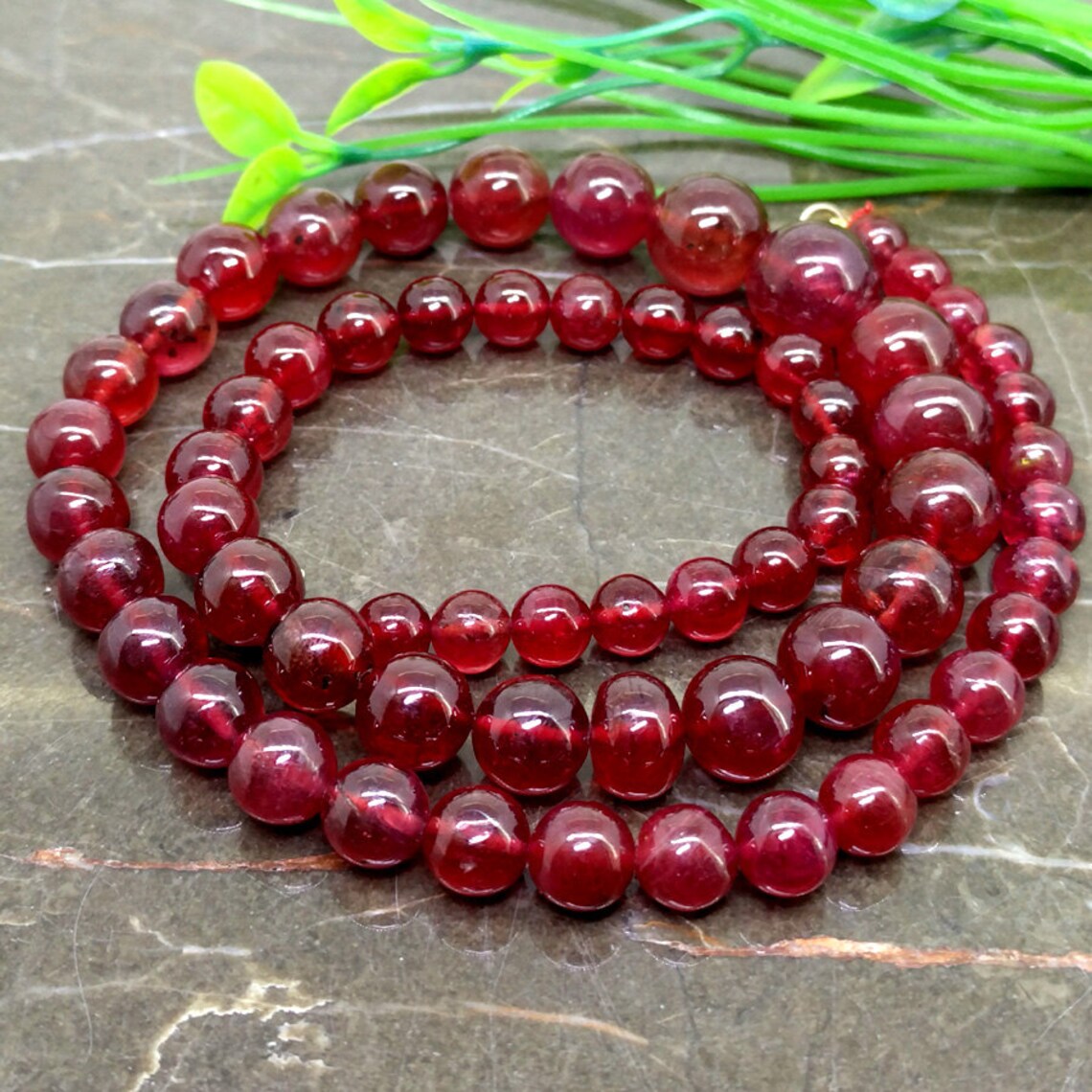 Ruby stone beads Clearance