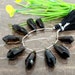 Natural Smoky Quartz 27-28mm Arrow Cut Drops Briolette Beads / Approx 9 pieces on 5 Inch long strand / JBC-ET-148994