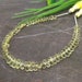 Natural Lemon Quartz 5-6mm Faceted Drops Briolette Beads / Approx 115 pieces on 8 Inch long strand / JBC-ET-146359