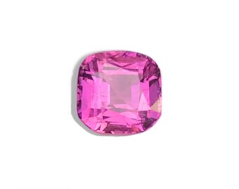 Cushion Cut Reddish  Purple Tourmaline Gemstone 1.10 ct - Untreated Jewelry Supply