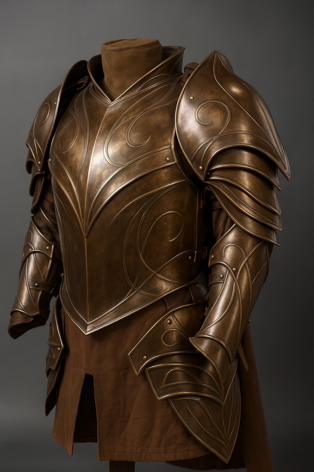 Queen Armour Demi-armure médiévale gothique plastron portable Larp elfe, costume fantaisie en acier cuirasse