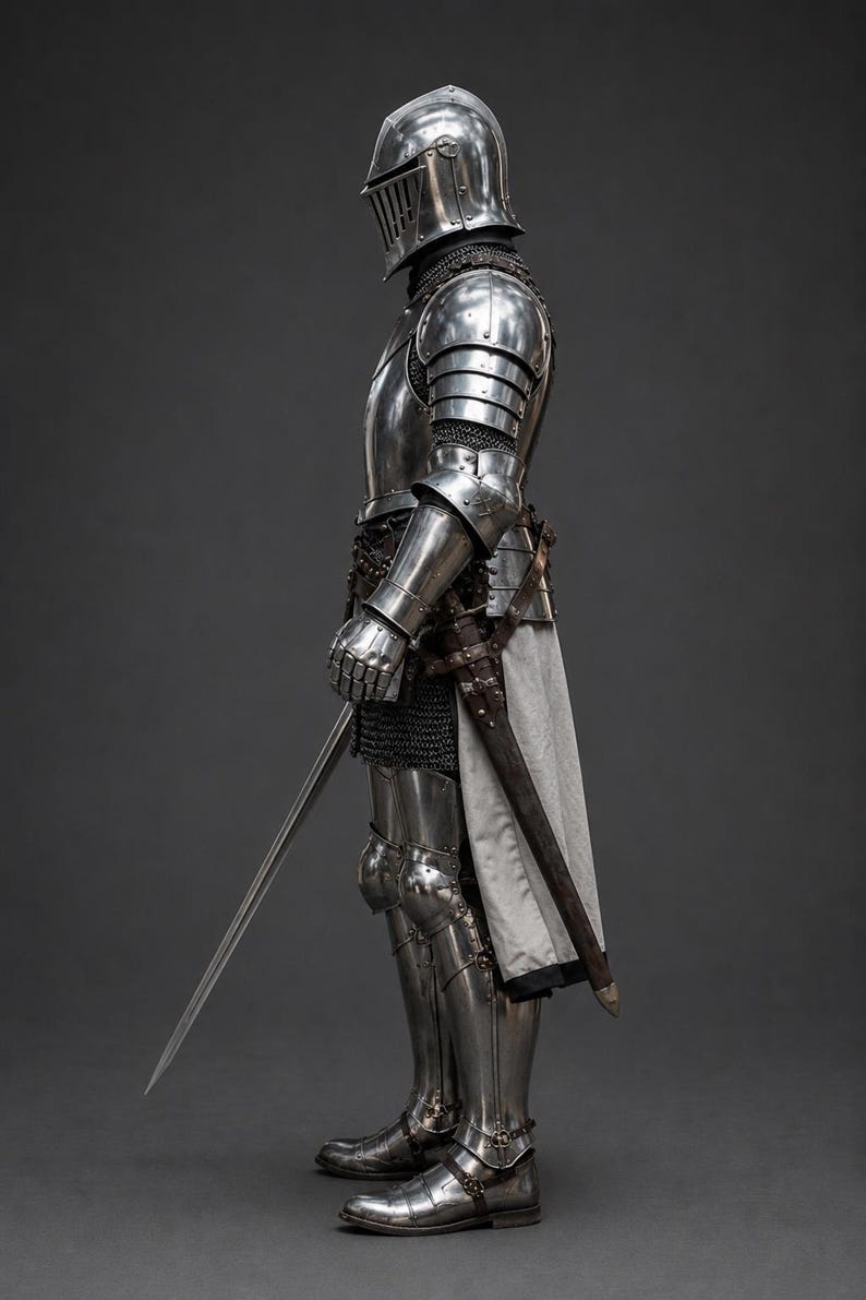 Medieval Knight Full Body Armor Suit | Gothic Steel Crusader Armor ...