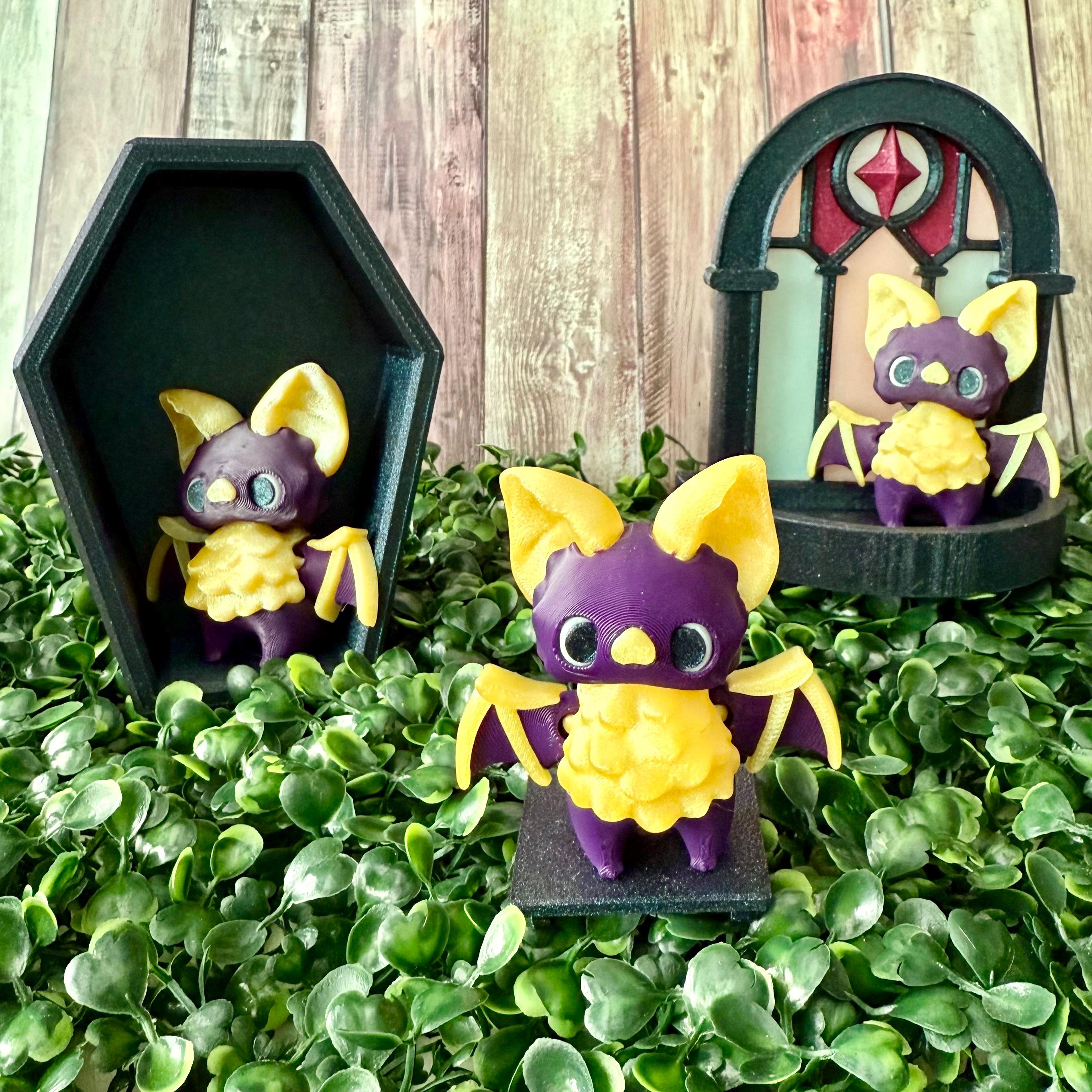 3D Printed Halloween Pixie: Bat, Skelly, Beasty - Articulated Fidget ...