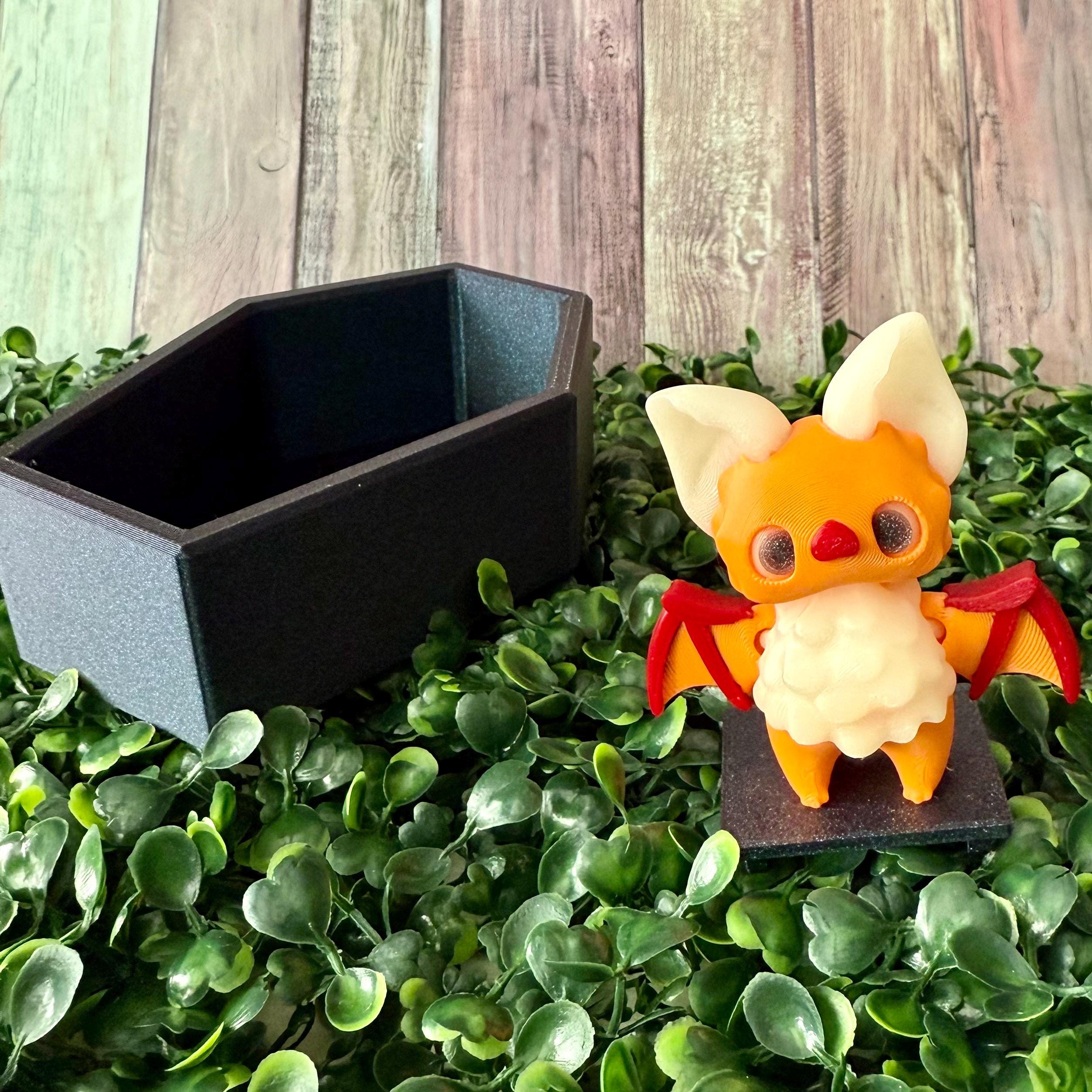 3D Printed Halloween Pixie: Bat, Skelly, Beasty - Articulated Fidget ...