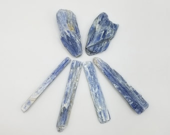 Blue Kyanite blades - crystal rough