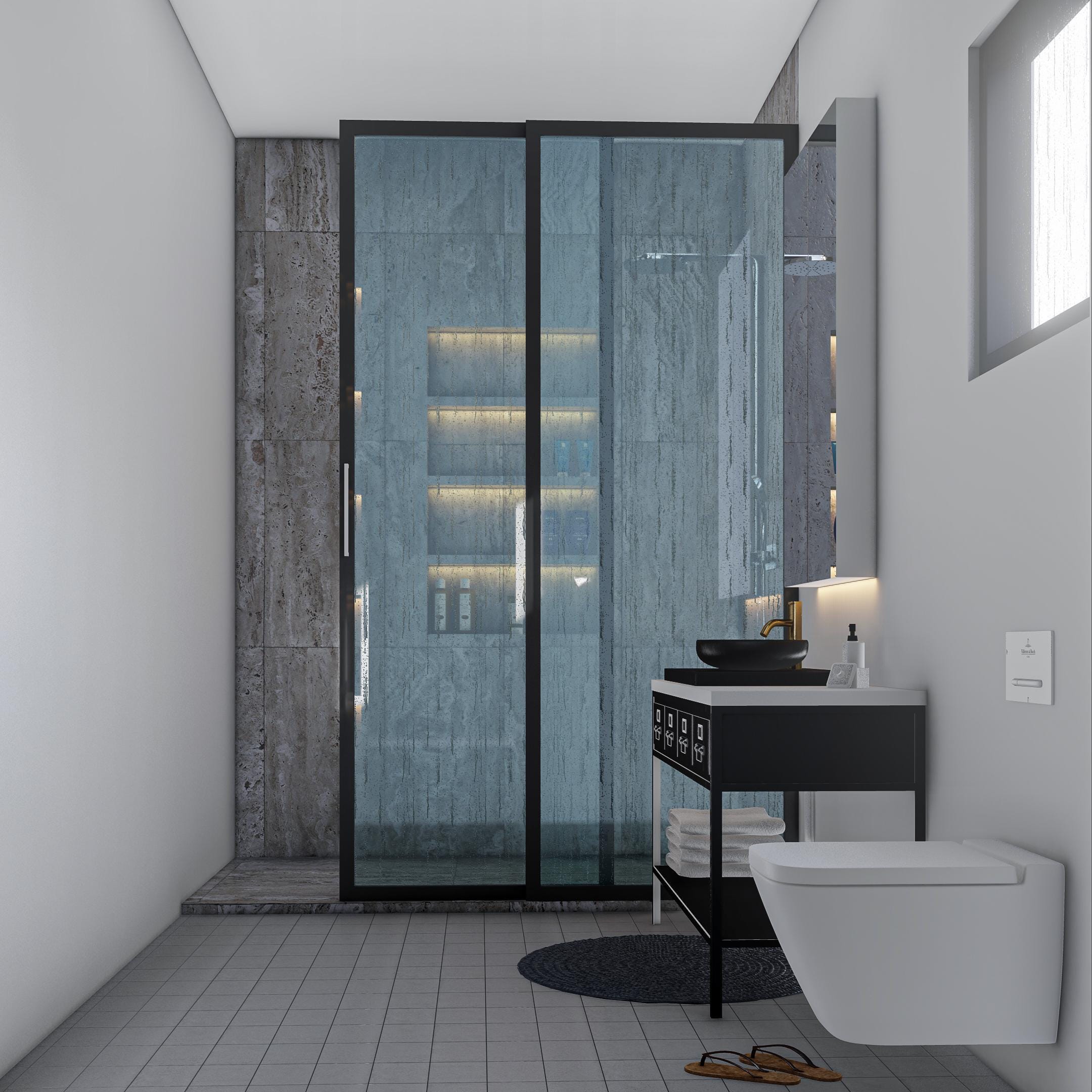 Custom 3D Bathroom Interior Design Rendering | Photorealistic Remodel ...